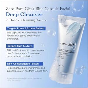 MEDICUBE ZERO PORE SA CLEARING CAPSULE CLEANSING FOAM - BRAND NEW in SEALED box!